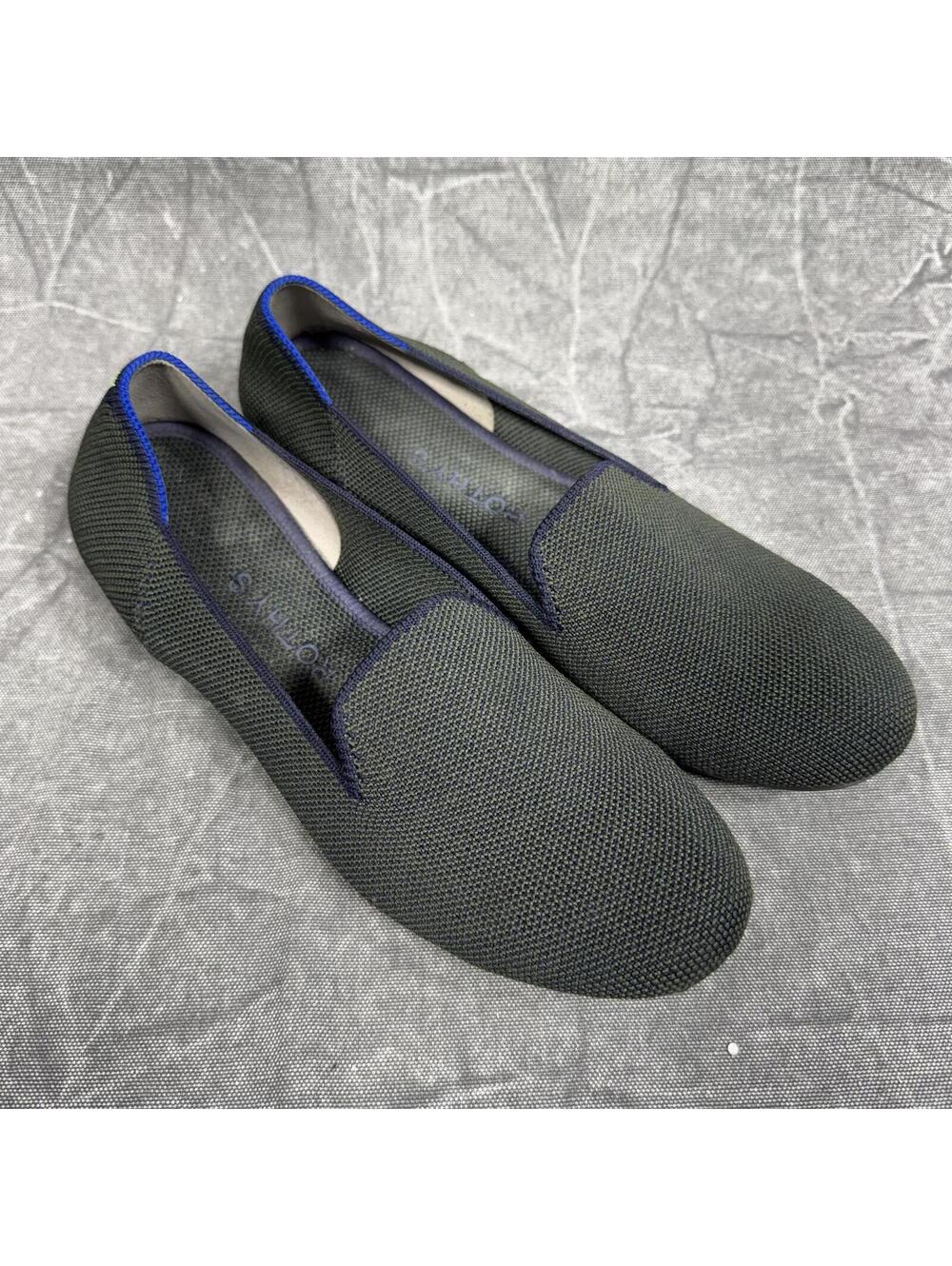 Rothys Flats Women's 6.5 Olive Loafers Slip On Ballet